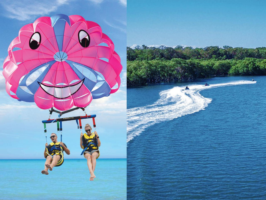 2.5 Hour Jet Ski Safari + Jet Boat + Parasail - We Wander