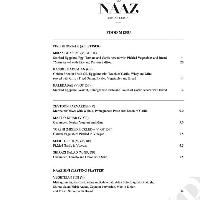 A Persian Dining Experience At Naaz Persian Cuisine - We Wander